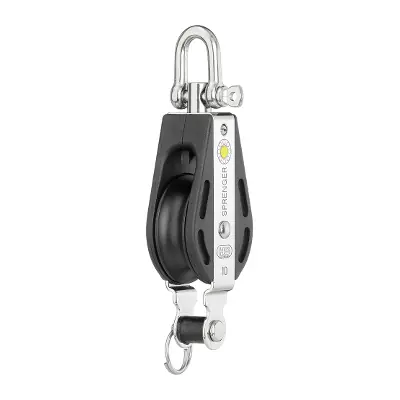 Acheter Direct Hs sprenger S-Blockserie 10mm poulie avec palier lisse - simple avec manille pivotante et anneau de levage