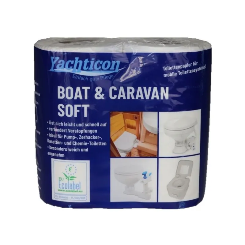 Yachticon papier toilette soft pour bateau & caravane, 4 rouleaux Top Vente