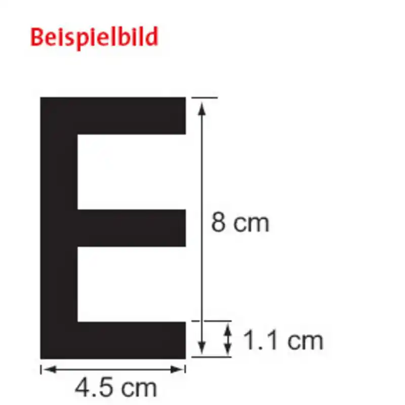 Offre Du Jour Plastimo lettre noire h=8cm pr coque souple-a