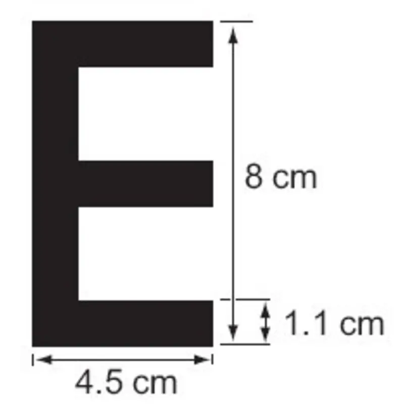 Plastimo lettre blanche h=8cm pr coque souple-i Quantité Limitée