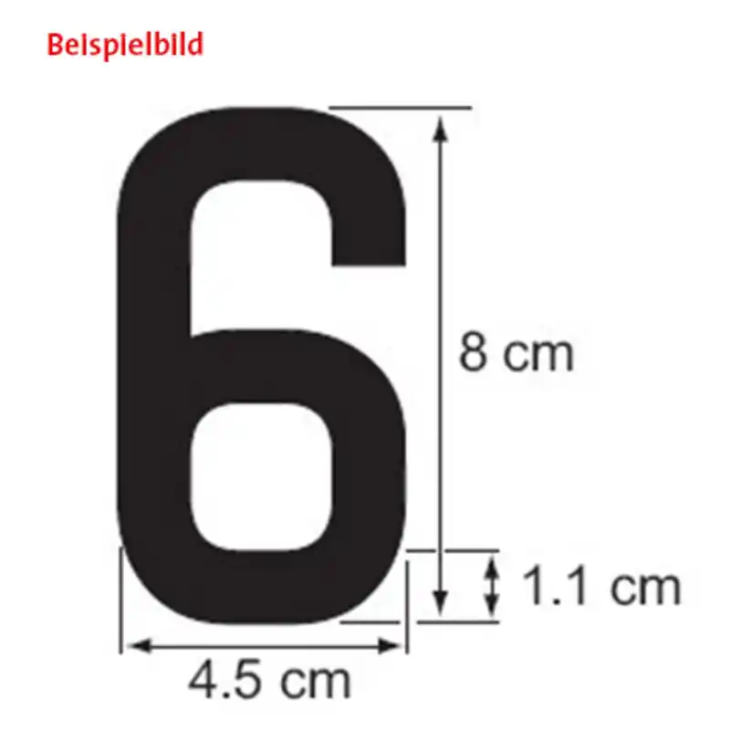 Plastimo chiffre noir h=8cm pr coque dure-9 Offre Limitée