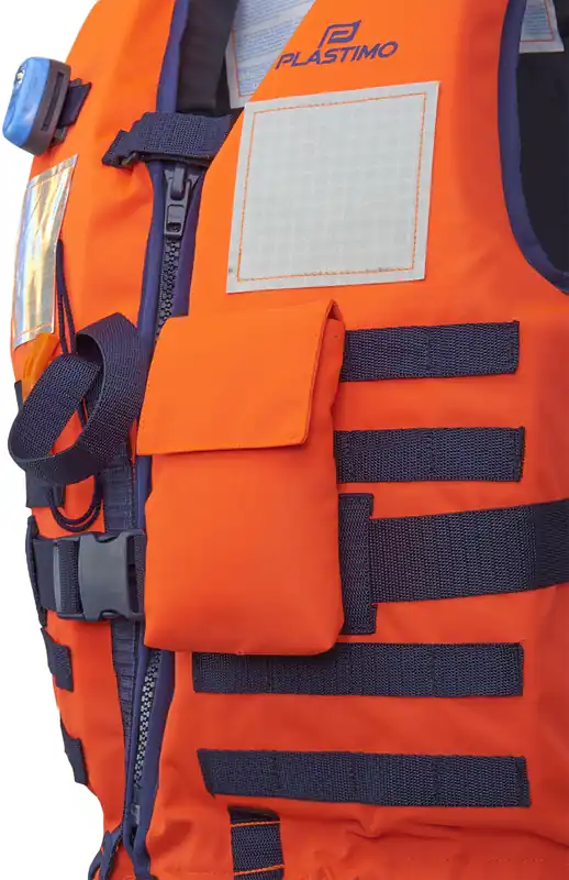 Plastimo gilet typhon navy 150n t1 s + feu Certifié