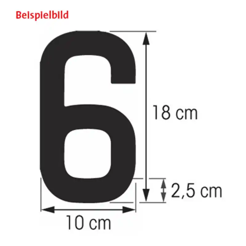 Quantité Limitée Plastimo chiffre noir h=18cm pr coque dure-2