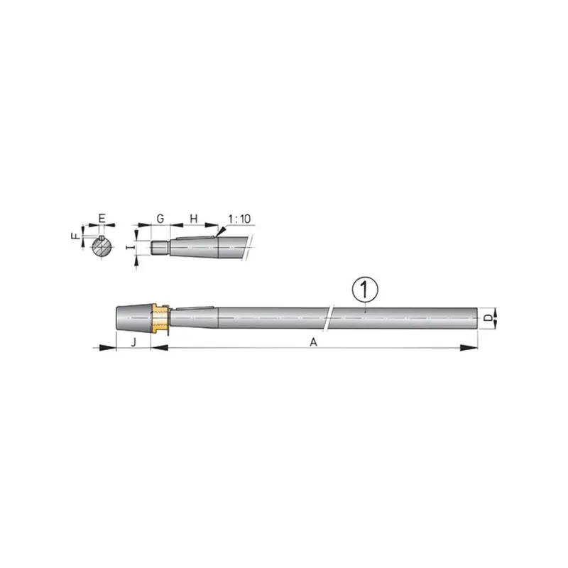 Vetus arbre d‘hélice sa inox duplex ø30 mm - 1000 mm Promotion Saisonnière