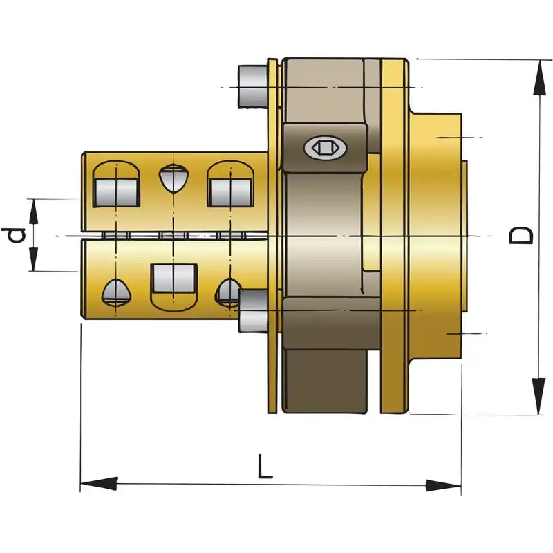 Vetus accouplement bullflex 8 - arbre ø38 mm Marque