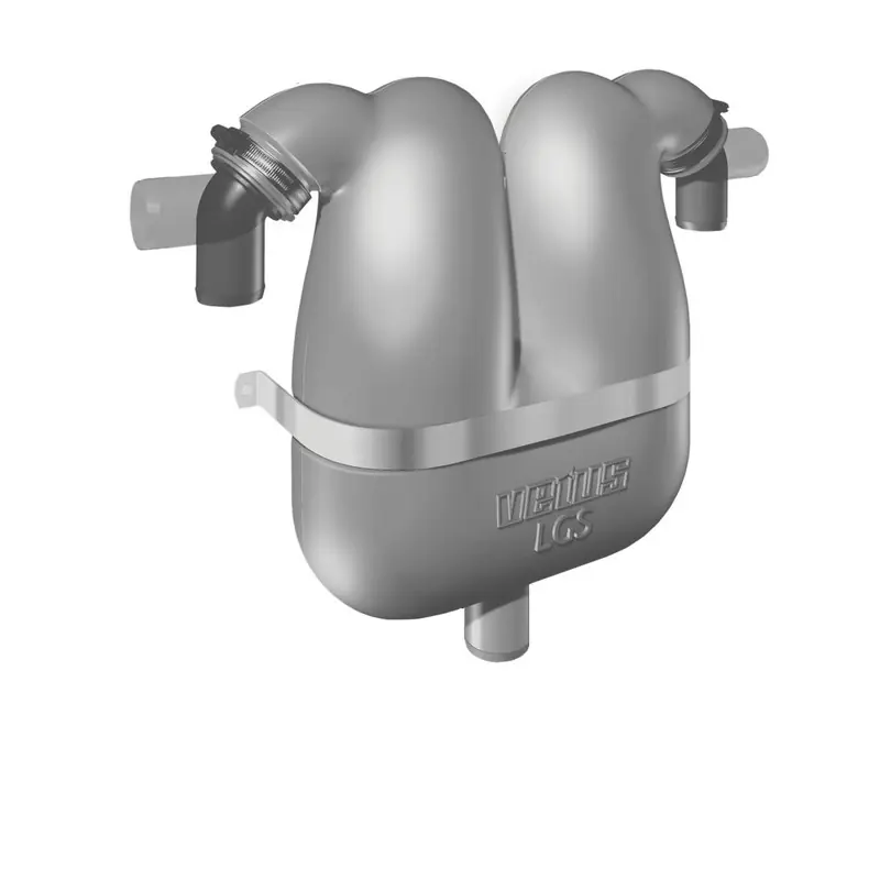 Achat Immédiat Vetus séparateur de gas d‘échappement 38 mm + raccord 50 mm