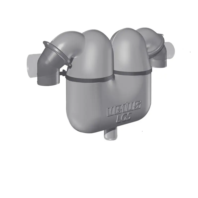 Vetus séparateur de gas d‘échappement 50 mm + raccord 60 mm - orientable 360° Promotion
