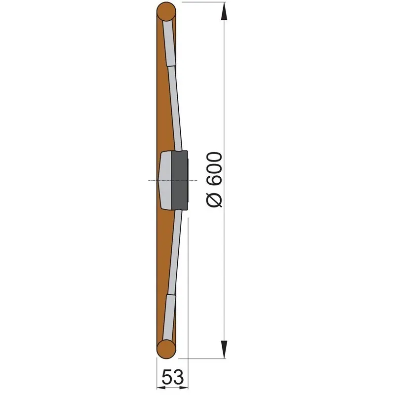 Retour Gratuit Vetus volant pro bois de teck - ø60 cm
