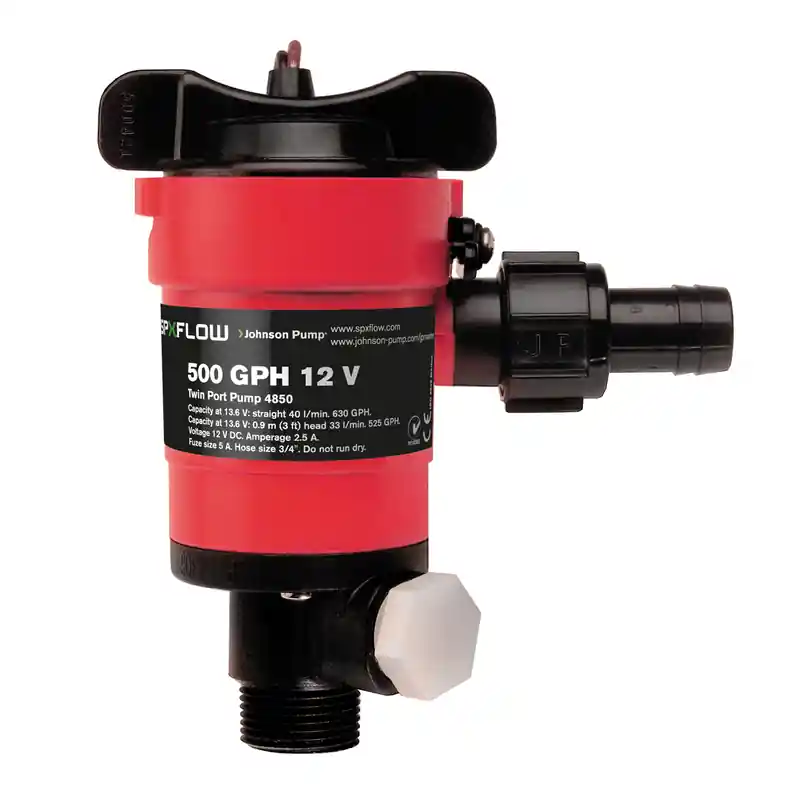 Jusqu'à Épuisement Des Stocks Johnson Twin Port 550 GPH 12V