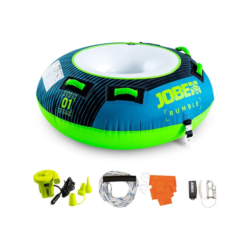 Jobe Rumble Bouée Tractée Paquet 2P Teal Commander Maintenant
