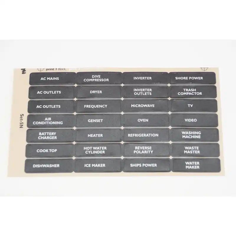 BEP label autocollant set pour panneau de commande - set 2 Certifié
