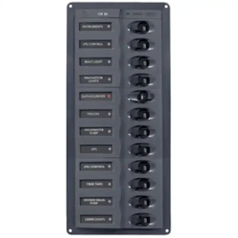 BEP panneau de sectionneurs 12v dc, 12x, vertical Réduction