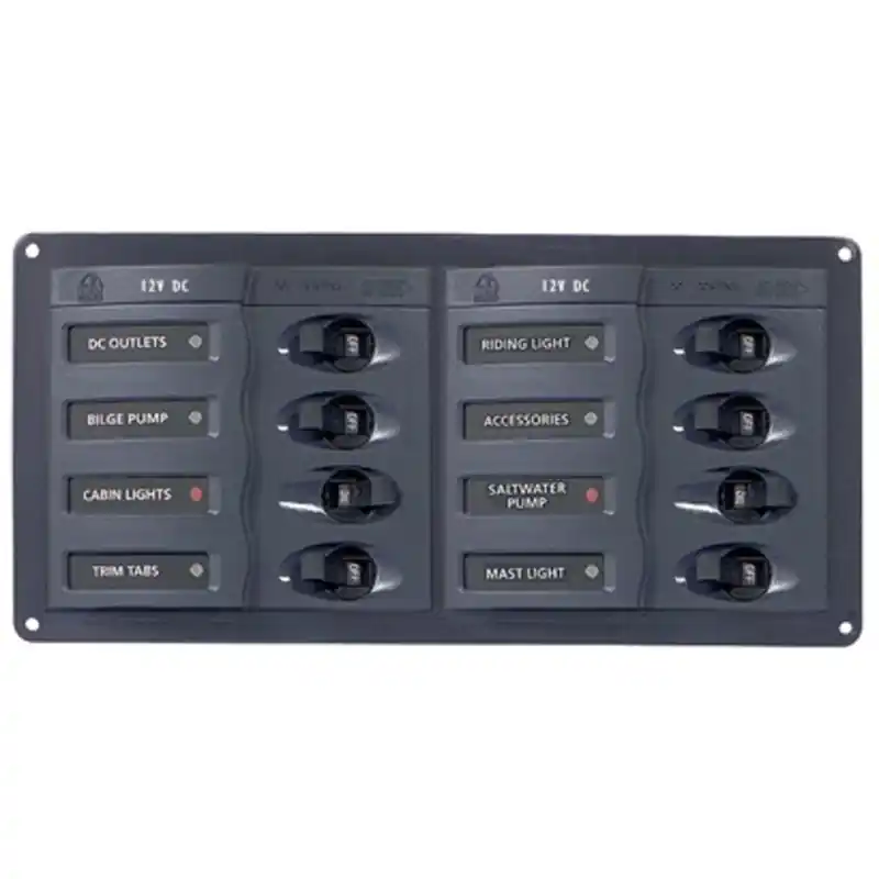 BEP tableau électrique horizontal 12v 8 interrupteurs Commande En Gros