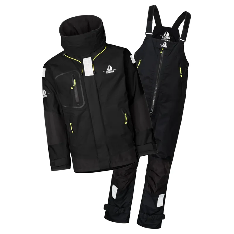 Super Prix DEAL 12skipper Magellan Offshore Set Unisex - Veste noire M, pantalon noir XL