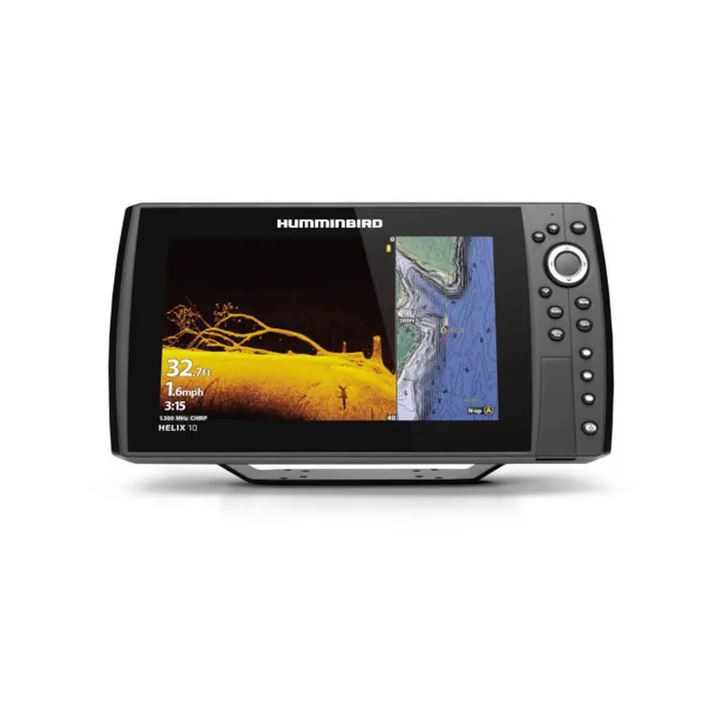Nouveauté Humminbird HELIX 12 G4N MDI+ traceur de carte GPS, sondeur CHIRP, sonar MEGA DI+ - 10,1 pouces, sonde tableau arrière incluse
