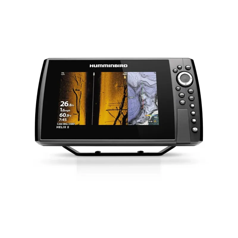 Soldes Humminbird HELIX 8 G4N traceur de carte GPS, sondeur CHIRP - 8 pouces, sonde tableau arrière incluse