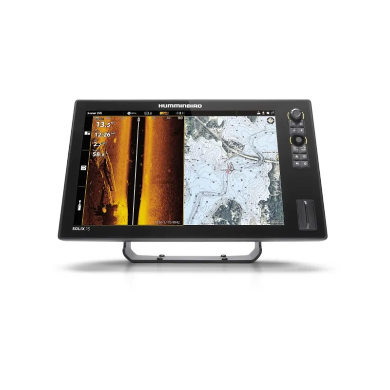 Humminbird SOLIX 15 G3 MSI+ traceur de carte GPS, sondeur CHIRP, sonar MEGA SI+, écran tactile - 15,4 pouces, sans transducteur Authentique
