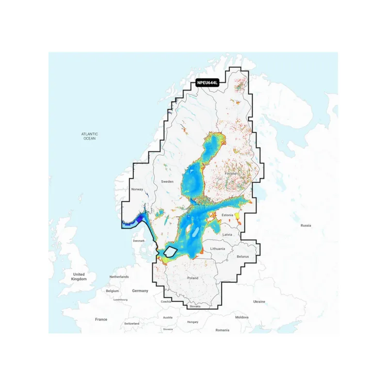 Promotion Saisonnière Navionics Navionics+ NAEU644L carte marine Mer Baltique