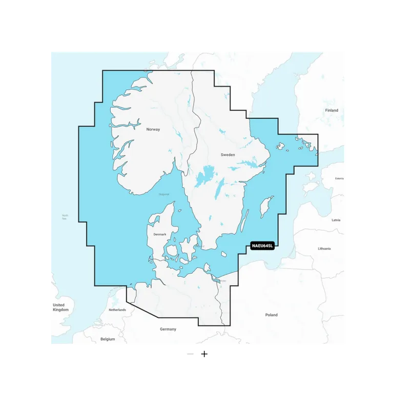 Navionics Navionics+ NAEU645L carte marine Sud de la Scandinavie et Allemagne du Nord Livraison Express