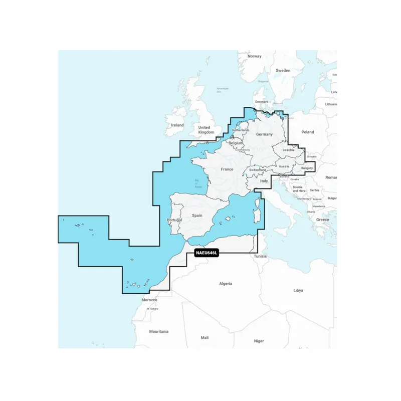 Prix Promo Navionics Navionics+ NAEU646L carte marine Europe centrale et occidentale