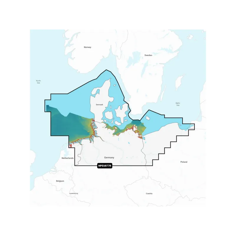 Navionics Platinum+ NPEU077R carte marine Danemark et Allemagne du Nord Commander Maintenant