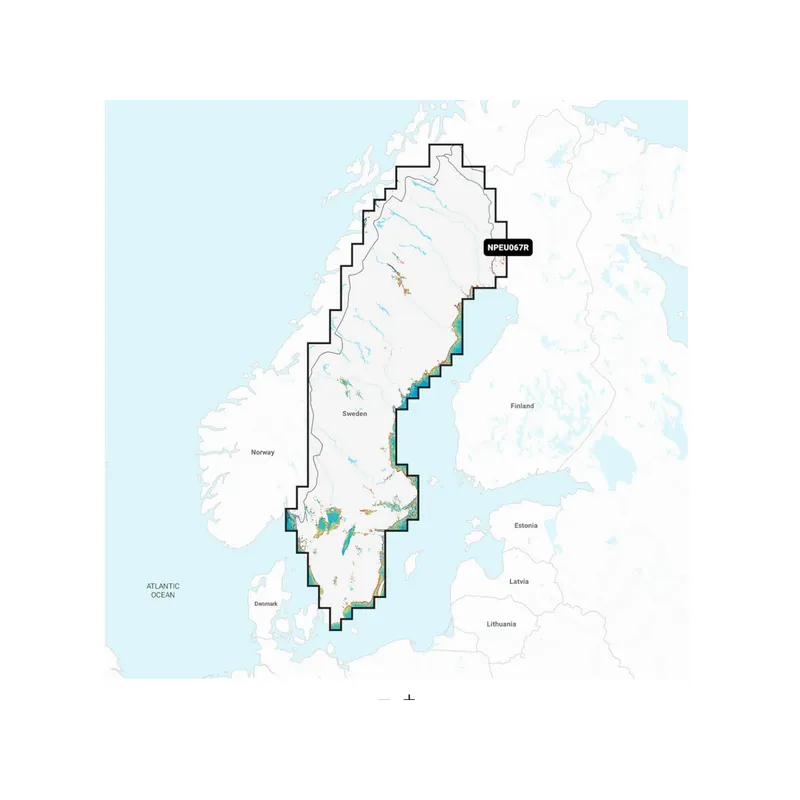 Seulement Aujourd'hui Navionics Platinum+ NPEU067R carte marine Suède, lacs et rivières