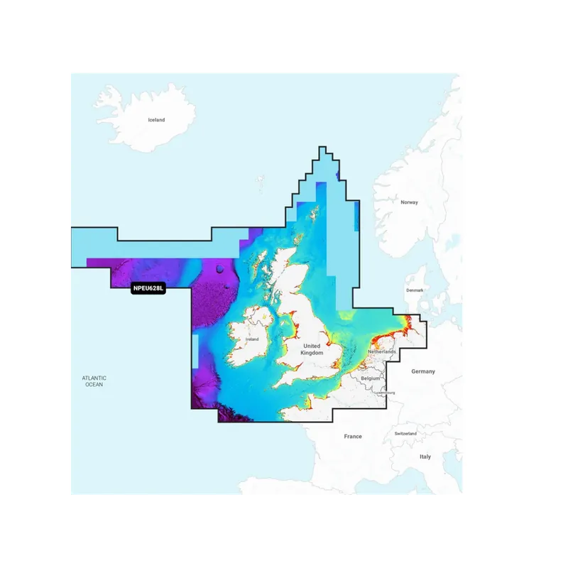 Acheter Direct Navionics Platinum+ NPEU628L carte marine Grande-Bretagne, Irlande et Pays-Bas