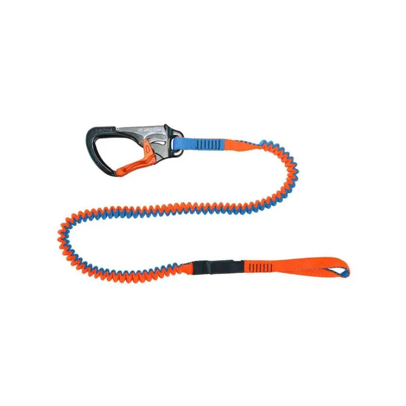 Commande En Gros Spinlock longe de sécurité élastique - 1 mousqueton, 1 boucle