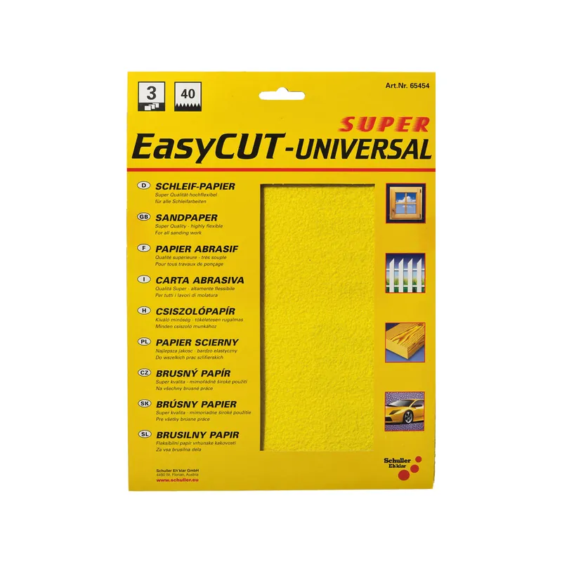 Easycut Papier abrasif universel 230 x 280 mm en pack de 3 - K 220 Achetez Aujourd'hui