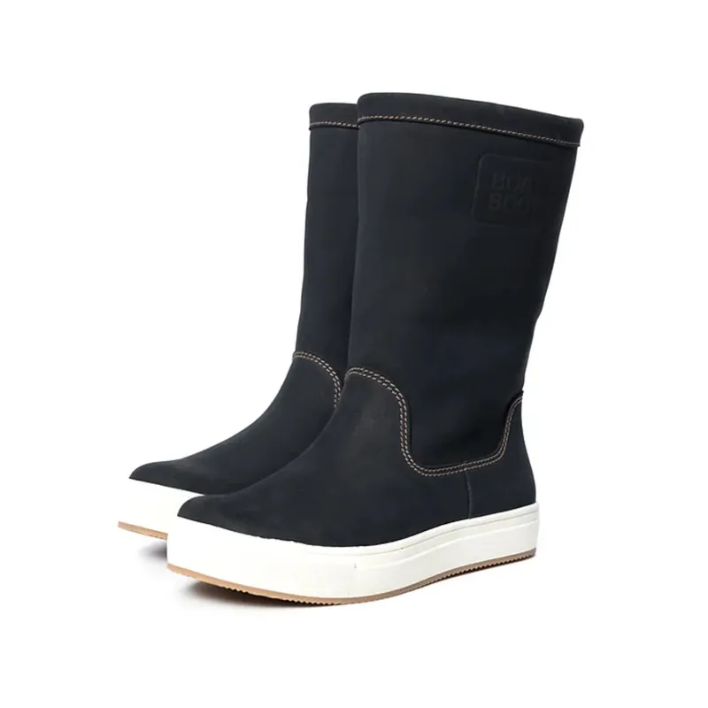 Achetez Aujourd'hui PROMO Boatboot Bottes de voile en cuir unisexe bleu marine, taille 46
