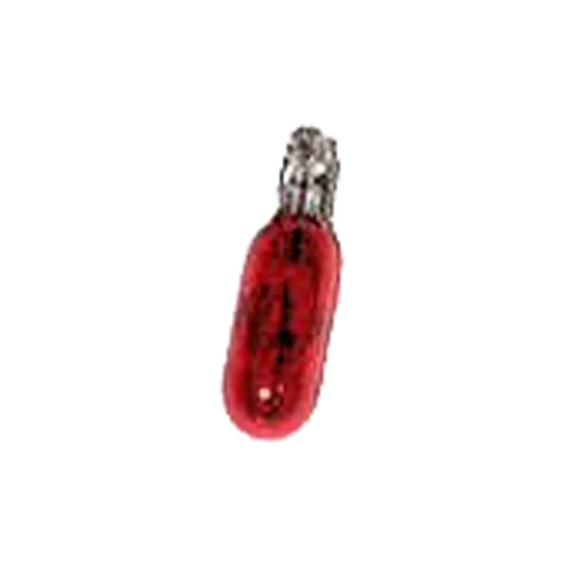 Certifié VDO Lampe à culot en verre - T5 - W2x4.6d - 24V- 1,2W rouge