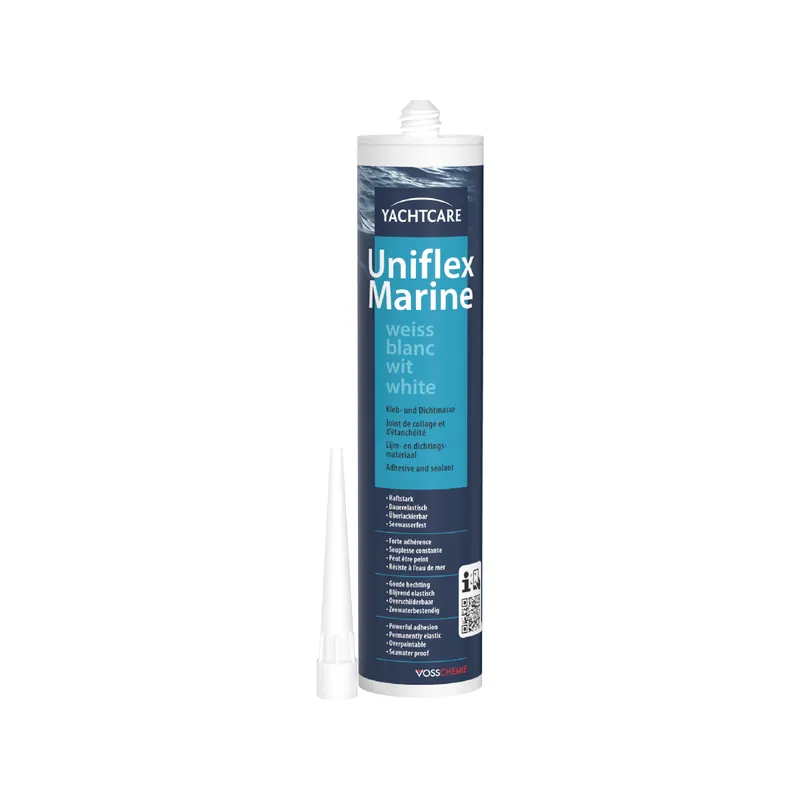 Yachtcare Uniflex Marine colle et mastic d‘étanchéité - blanc, 310ml Expédition Rapide