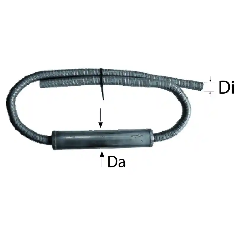 Webasto Silencieux d‘échappement D24, L=1800mm, acier inoxydable Prix Réduit