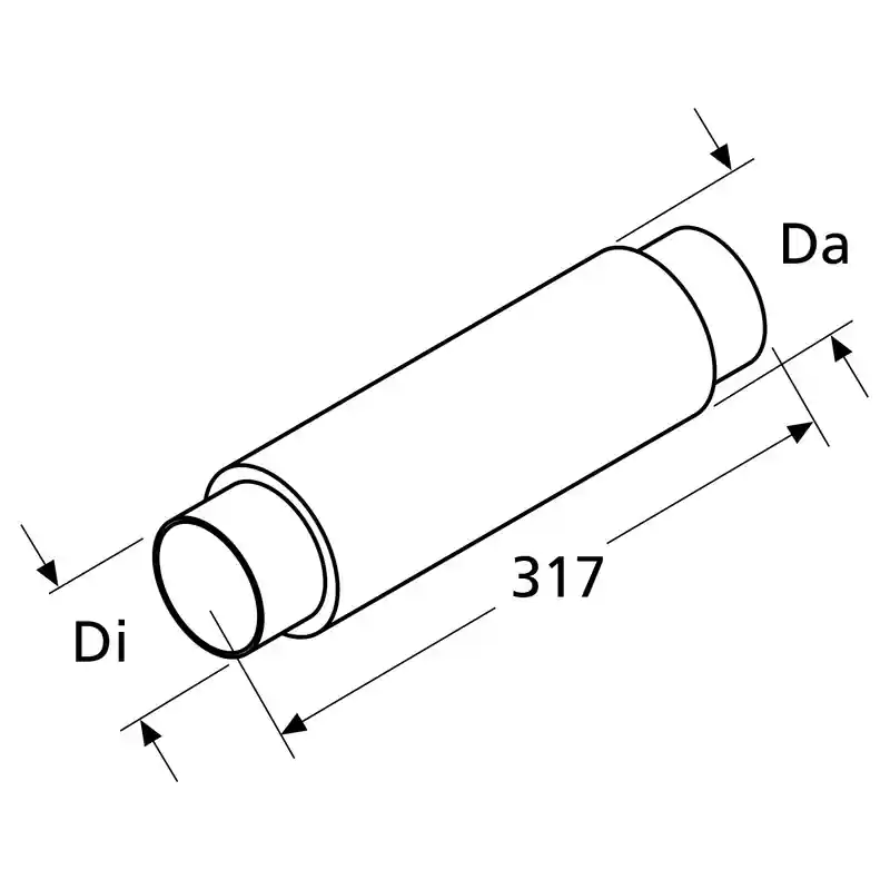 Achat Immédiat Webasto Silencieux d‘air de chauffage D90 BG110 Kpl