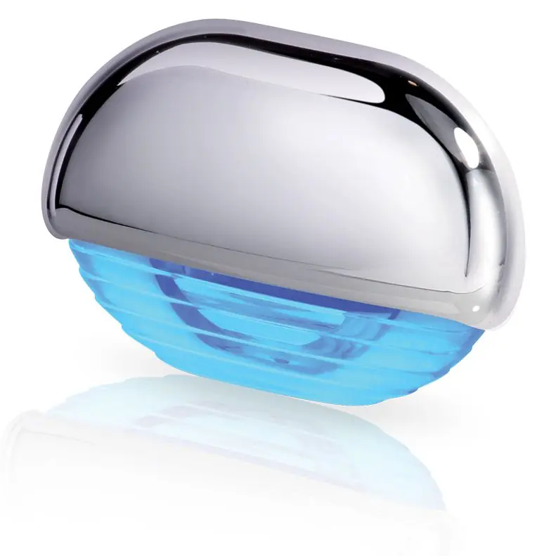 Hella marine Série 8560 Easy Fit lampe d‘escalier LED - boîtier en plastique chromé, couleur de la lumière bleu Prix Promo