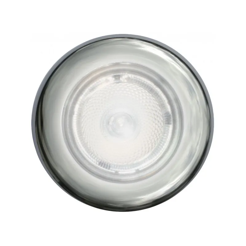 Bon Plan Hella Marine Série 3980 SpotLED plafonnier LED – boîtier en acier inoxydable satiné – anneau lumineux blanc