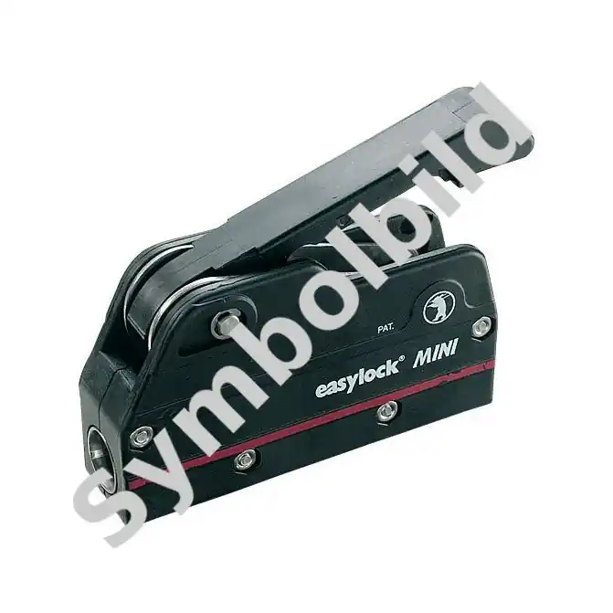 Easy marine Bloqueur de drisse Easylock Mini - Écoute de 6-10 mm, noir, triple Dernière Chance