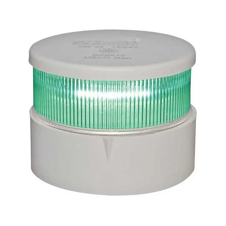 Aqua Signal série 34 lanterne de signal verte LED - boîtier blanc Prix Choc