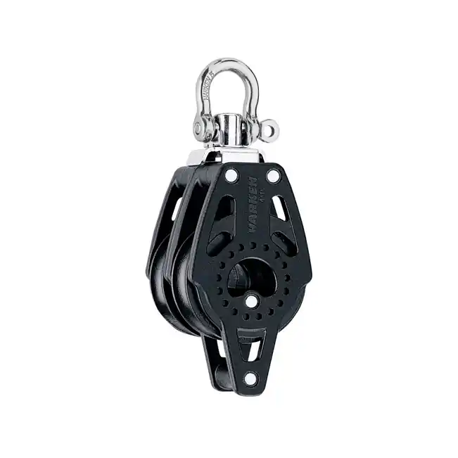 Harken 40mm Carbo bloc - à deux branches avec manille d‘émerillon et chien de garde Livraison Express