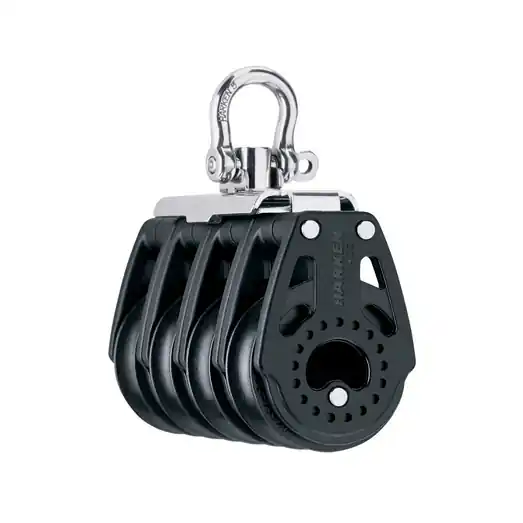 Quantité Limitée Harken 40mm Carbo bloc - quatre disques avec manille à émerillon