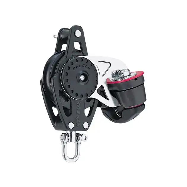 Usine Directe Harken 57mm Carbo poulie d‘écoute de grand-voile - monobloc avec manille d‘émerillon, ringot et taquet coinceur