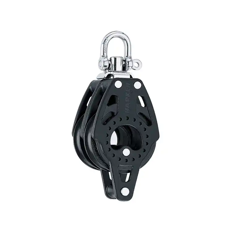 Harken 57mm Carbo bloc - à deux branches avec manille à émerillon et fosse à chien Promotion Saisonnière