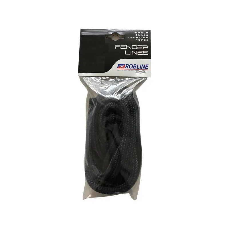 Authentique Robline jeu de 2 cordage pour pare-battages avec oeil 2m - marine, 6mm