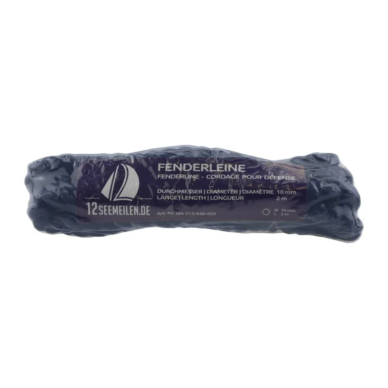 Promotion Saisonnière Lot de 2 Cordage pour pare-battages avec oeil 2,5m - marine, 10mm