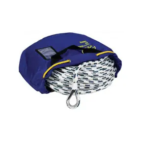 Achetez Aujourd'hui Liros ligne d‘amarrage avec cosse Niro - Liros Handy-Anchor, 10m de plomb incrusté, blanc-bleu, 12mm, longueur 30m