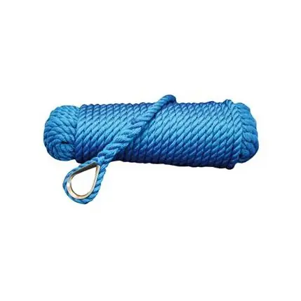 Offre Du Jour Talamex ligne de mouillage avec cosse - bleu, diamètre 10mm, longueur 20m