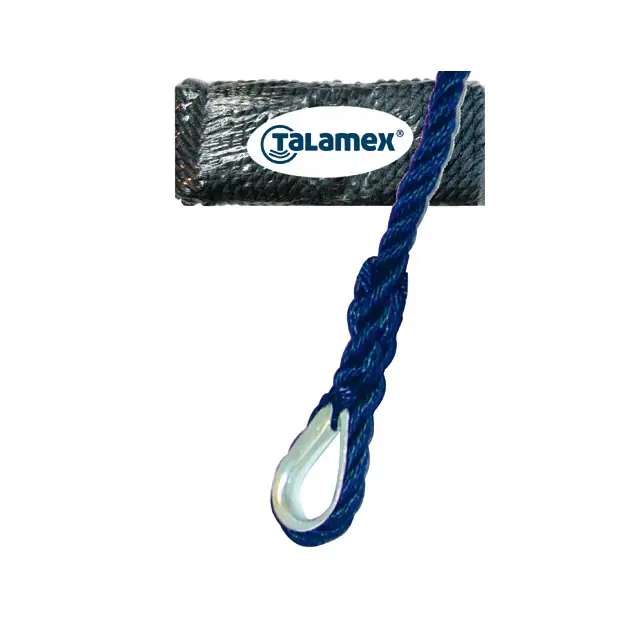 Talamex ligne de mouillage avec cosse - navy, diamètre 12mm, longueur 30m Remise