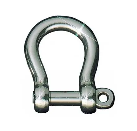 Retour Gratuit Sprenger Manille ronde en acier inoxydable incurvée - Longueur 17,5 mm, Diamètre 5 mm