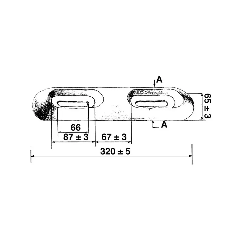 Anode sacrificielle en magnésium à visser - Poids 670g, Longueur 320mm Offre Limitée