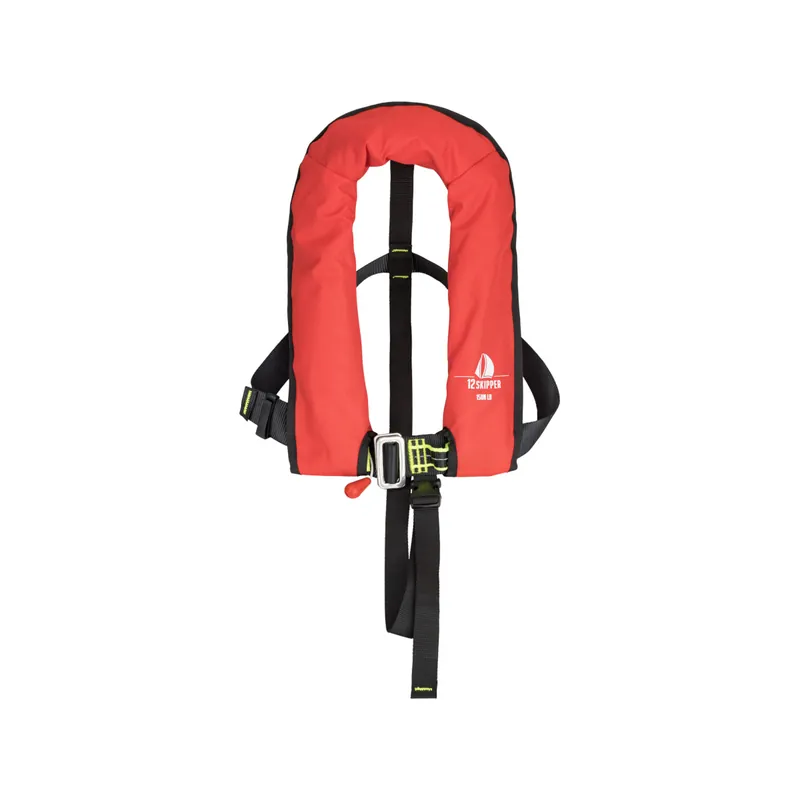 12skipper gilet de sauvetage automatique pour enfants 150N ISO avec harnais - rouge Paiement Sécurisé